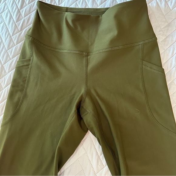 2-Piece Active Leggings Bundle Old Navy XS Olive + NVGTN Seamless Leggings S - Picture 3 of 15